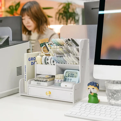 Ordiva™ Weißer Schreibtisch-Organizer