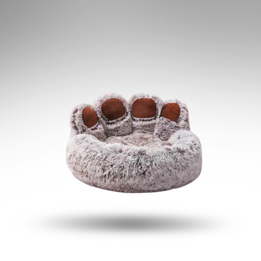 PawCircle™ Pfoten-Hundebett – Anti-Angst & Design