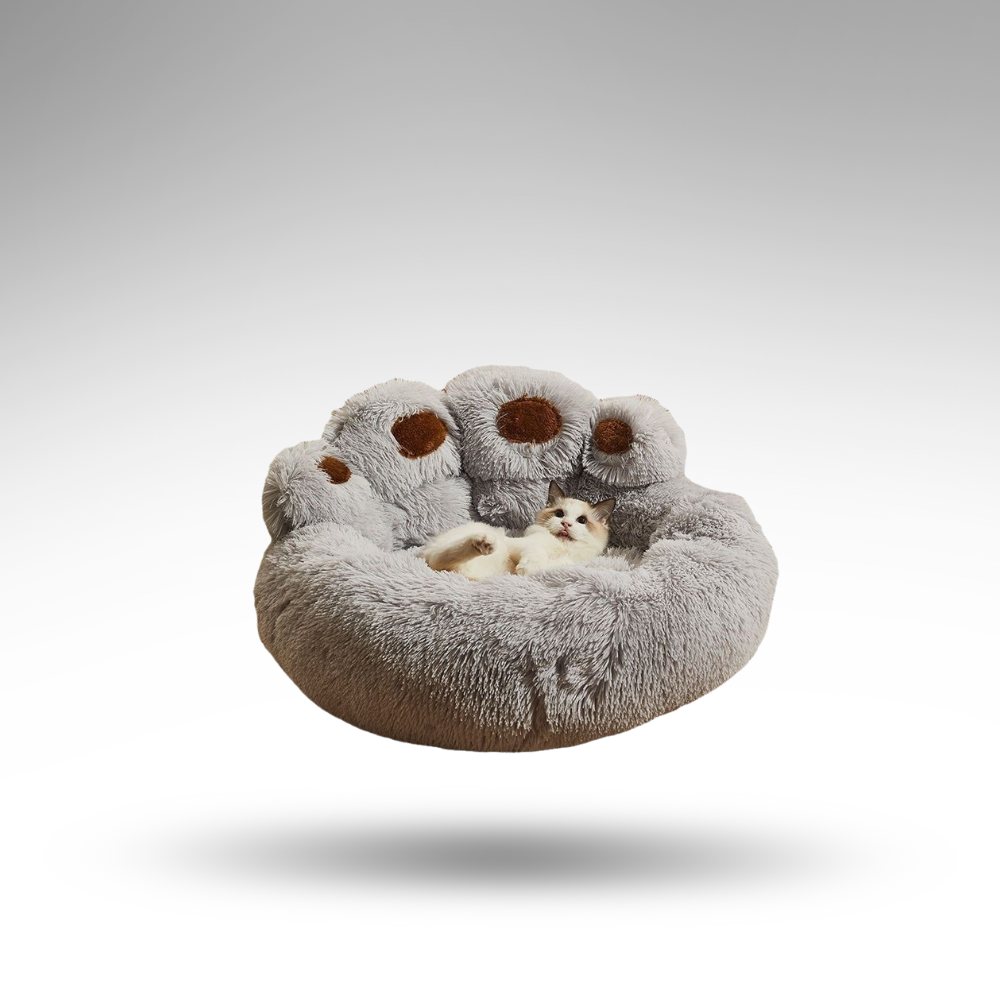 PawCircle™ Pfoten-Hundebett – Anti-Angst & Design