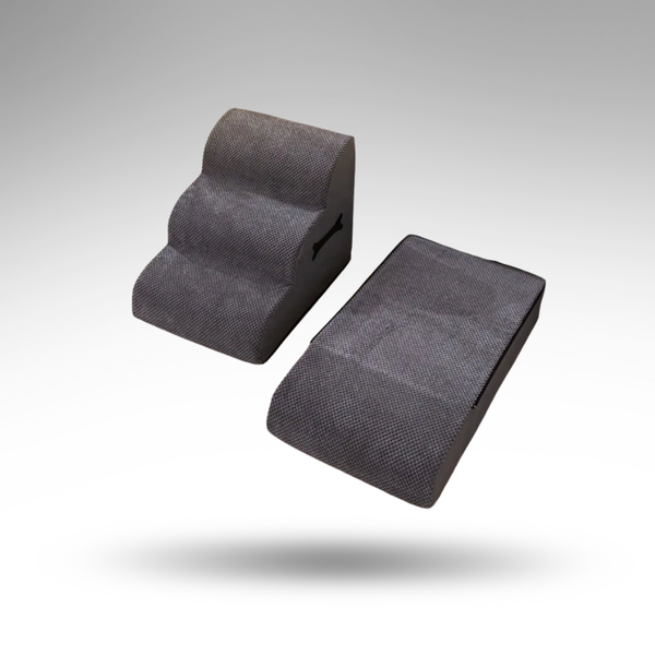 PawLift™ Höhenverstellbare Hundetreppe – Holz & Grip