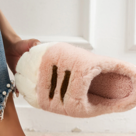 PawSoft™ – Flauschige Katzenpfoten-Flipflops