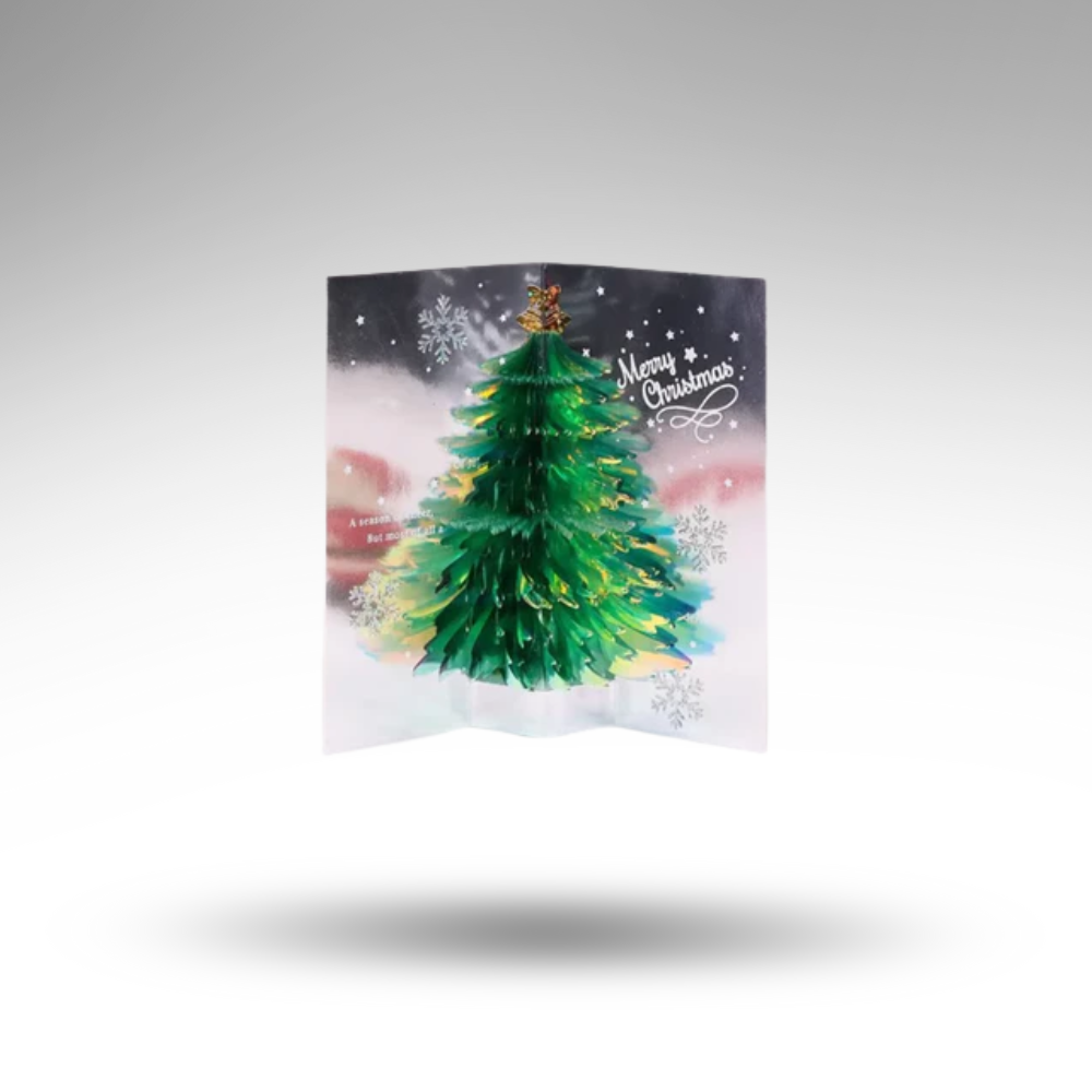 PopUpWish™ 3D-Weihnachtskarte – Handgefertigte Kunst & Magie