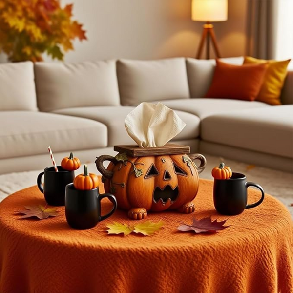 PumpkinPal™ – Halloween Kürbis Taschentuchbox-Halter