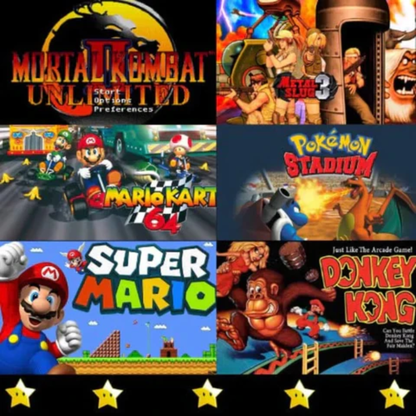 RetroConsole™ – Kabellose Retro-Spielkonsole mit 2 Controllern & 10.000+ Klassikspielen