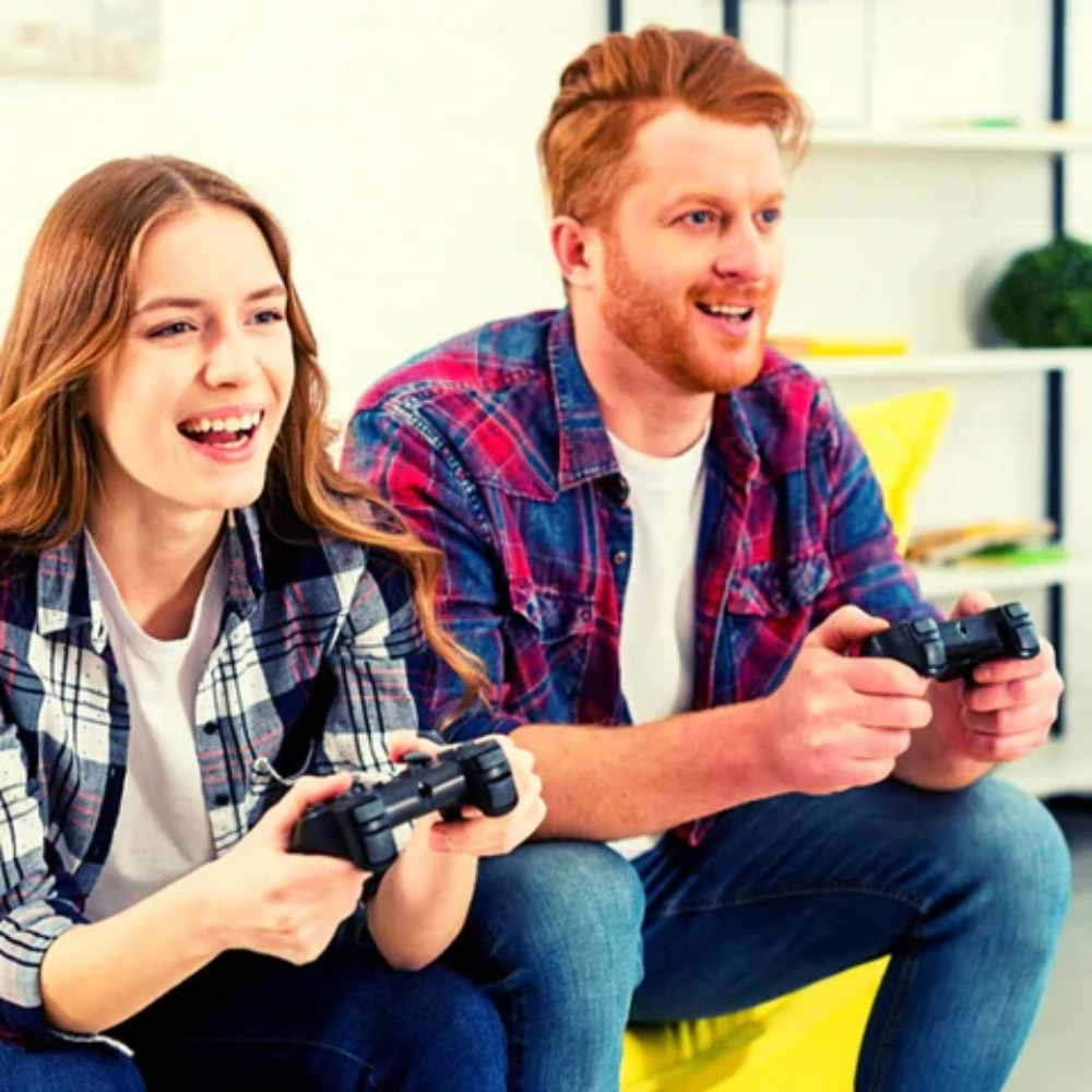 RetroConsole™ – Kabellose Retro-Spielkonsole mit 2 Controllern & 10.000+ Klassikspielen