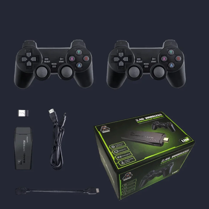 RetroConsole™ – Kabellose Retro-Spielkonsole mit 2 Controllern & 10.000+ Klassikspielen