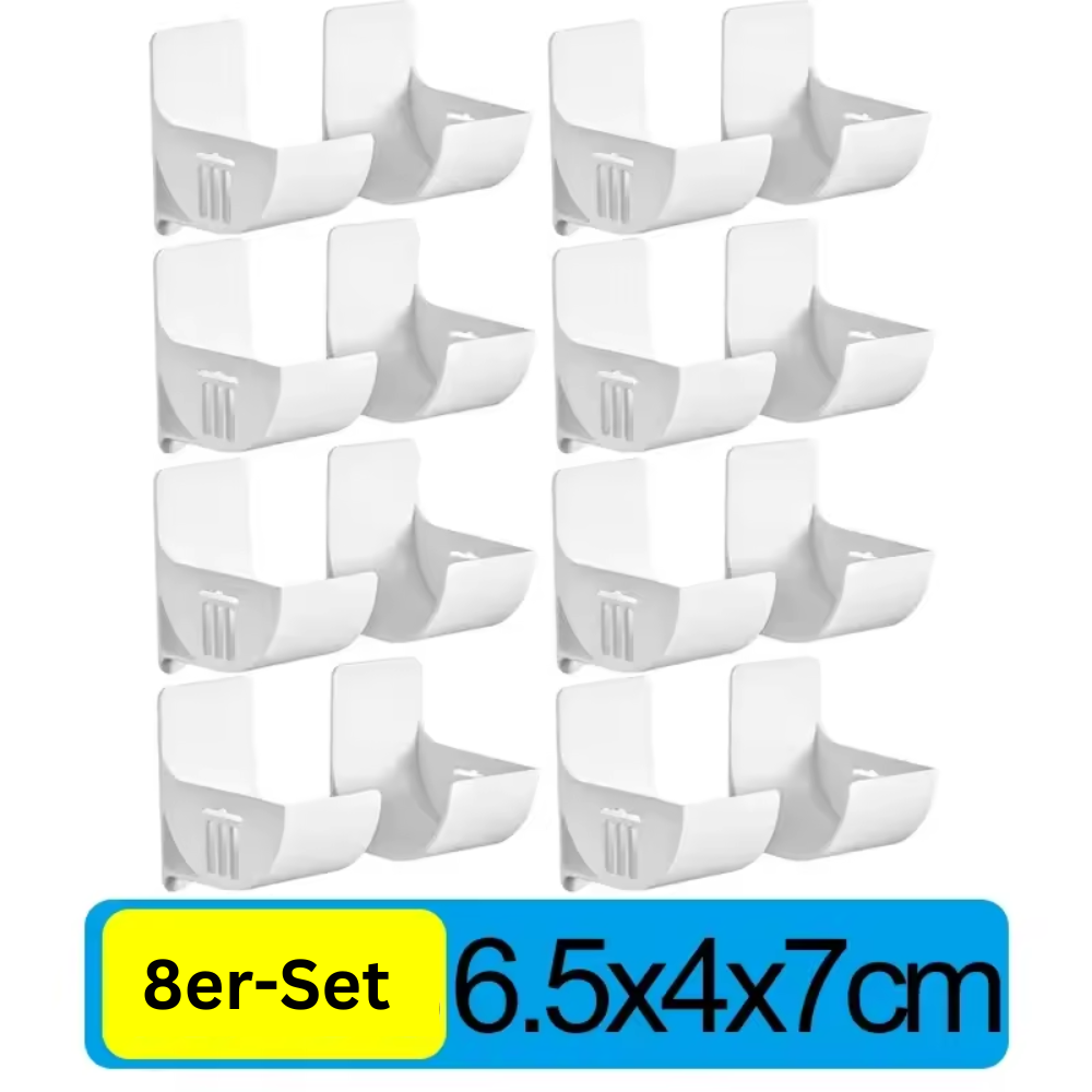 RollFix™ 8er-Set – Halterung für Müllbeutel unter der Ablage