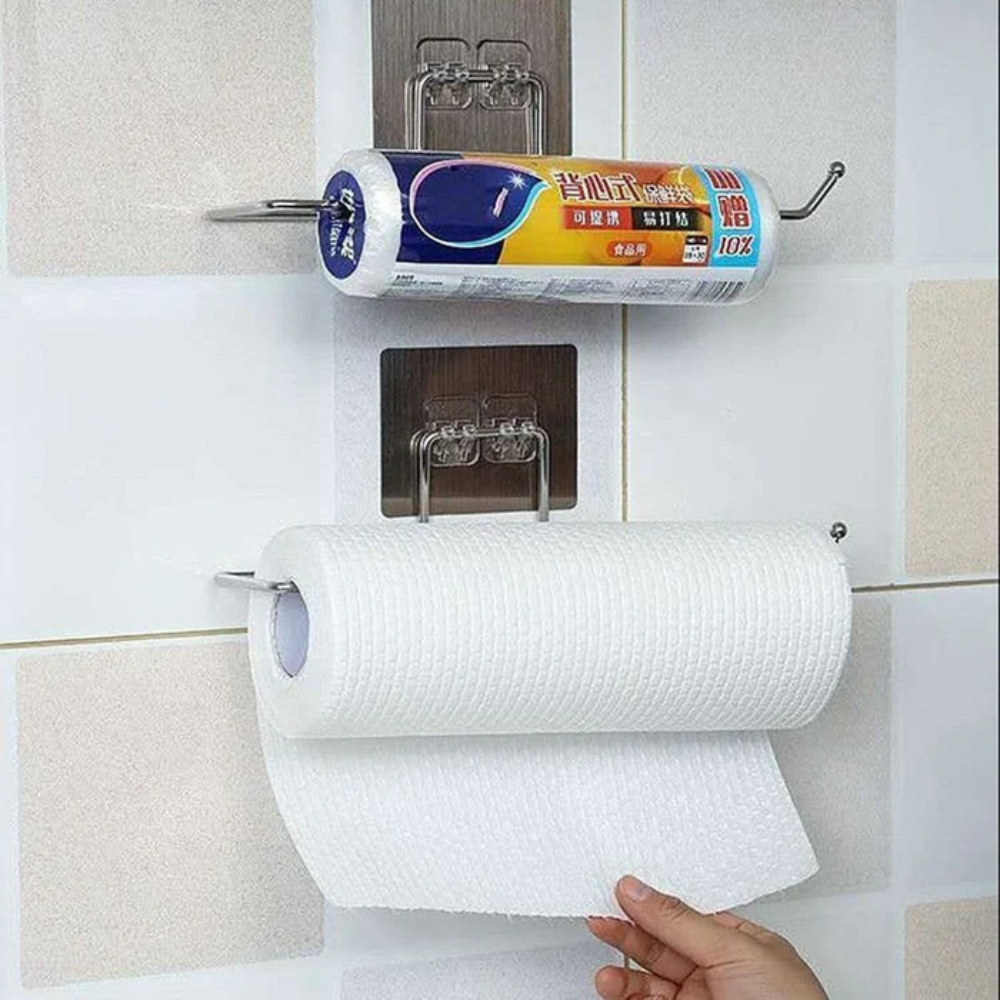 RollGrip™ – 2er Set Küchenrollenhalter für Ordnung & Griffbereitheit