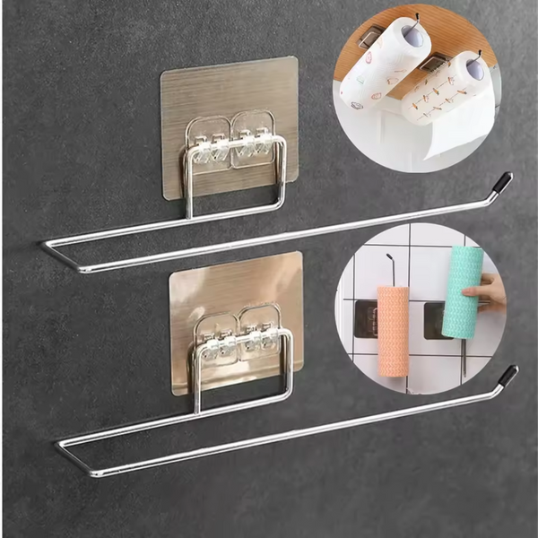 RollGrip™ – 2er Set Küchenrollenhalter für Ordnung & Griffbereitheit