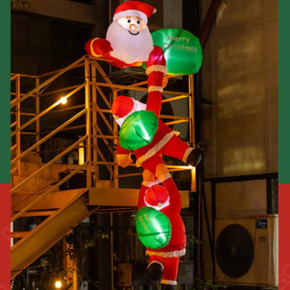 RoofSanta™ XXL Kletter-Weihnachtsmann – Aufblasbar & Wetterfest