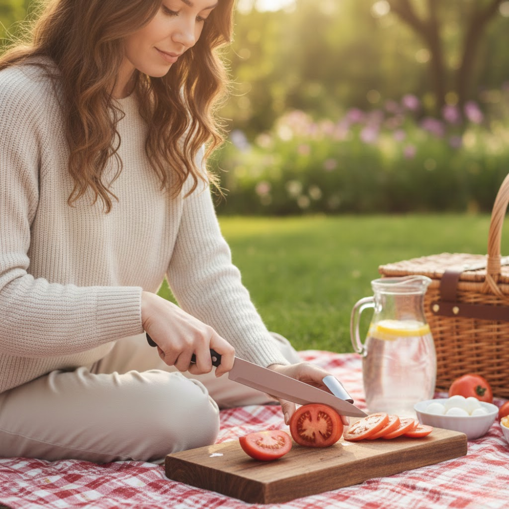 SafeSlice™ Edelstahl-Fingerschutz – Sicher & Präzise Schneiden