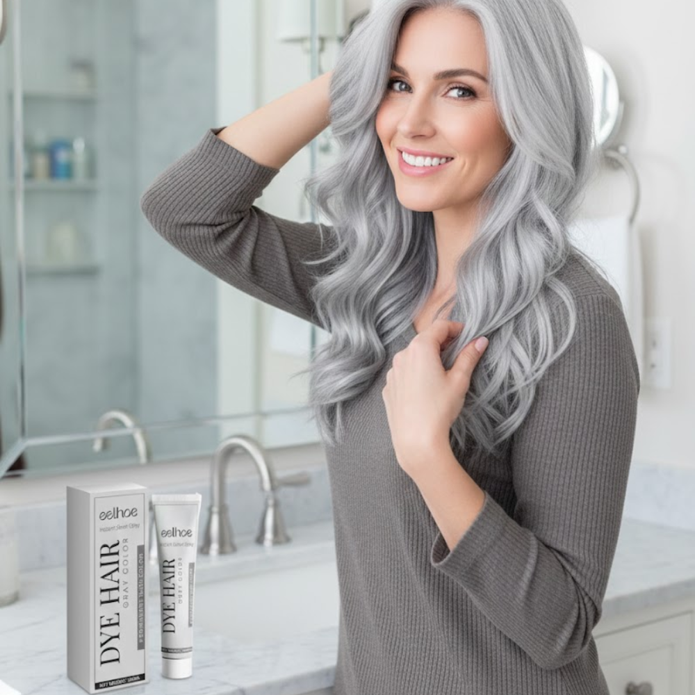 SilverLuxe™ Haarfarbe Creme – Silber-Glanz & Styling