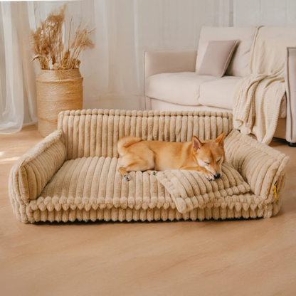 SnnozyDream™ – Großes Waschbares Flauschiges Orthopädisches Hundesofa-Bett