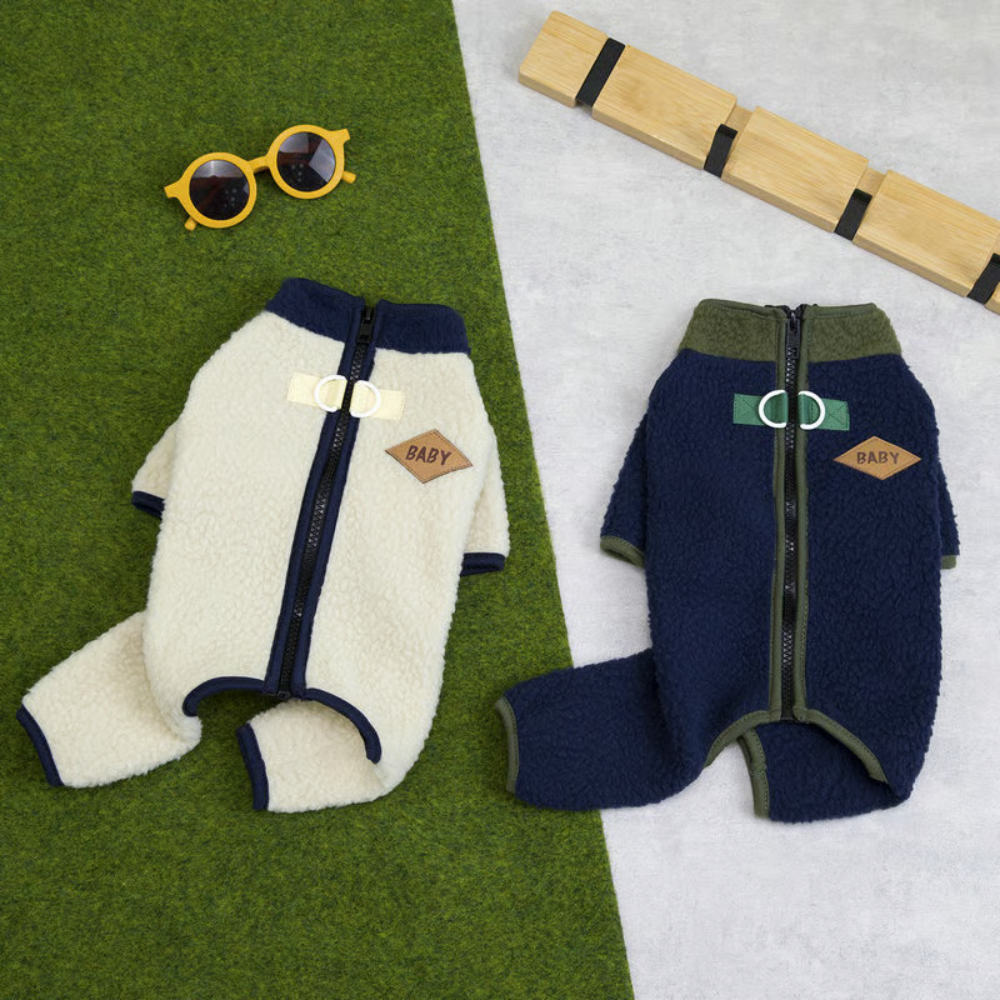 SnugSuit™ Warmer Winter-Overall für kleine Hunde mit Rückenzip