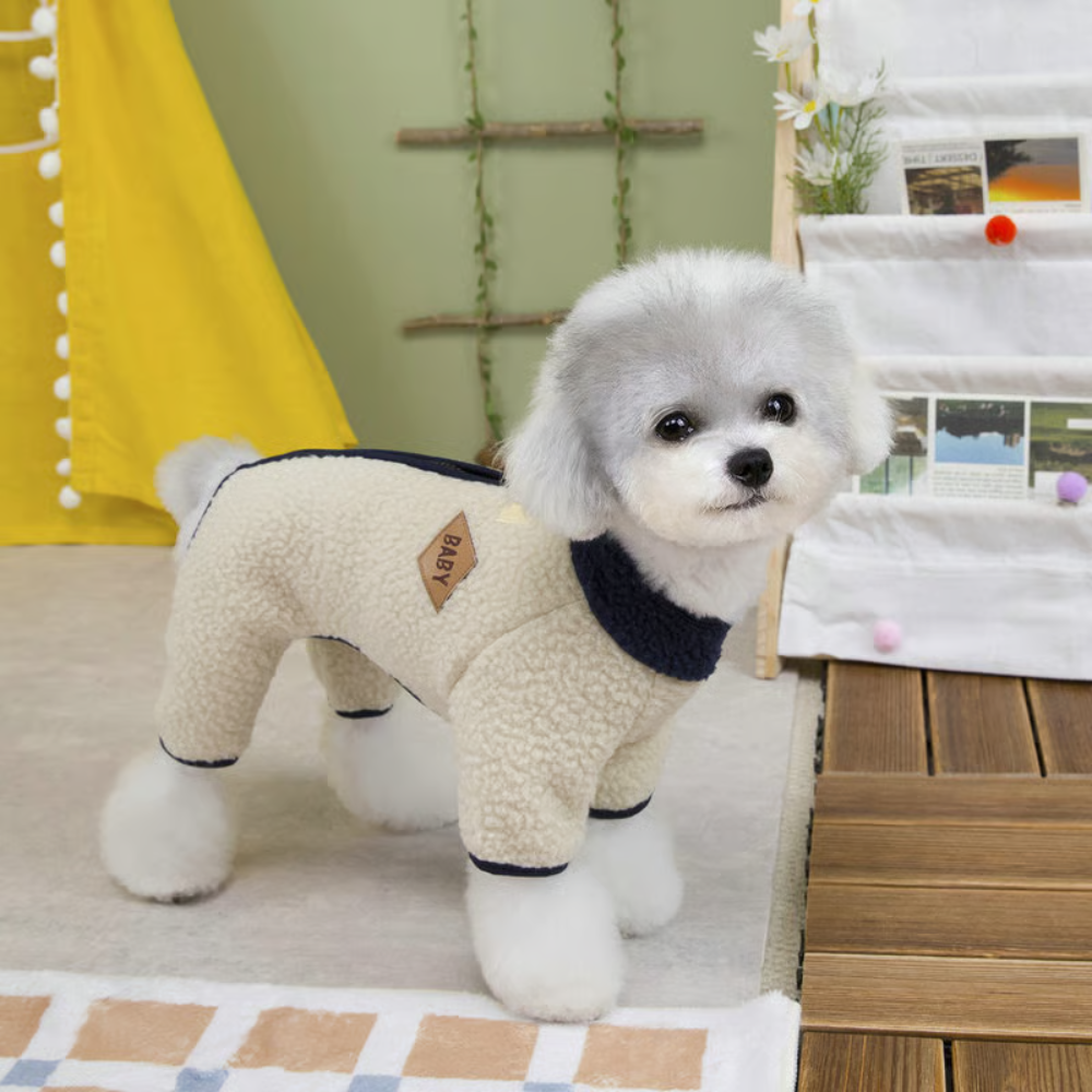 SnugSuit™ Warmer Winter-Overall für kleine Hunde mit Rückenzip