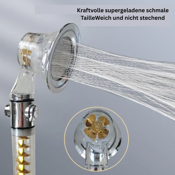 TurboShower™ – Doppelte Zyklon Duschkopf mit Hochdruck & Massage
