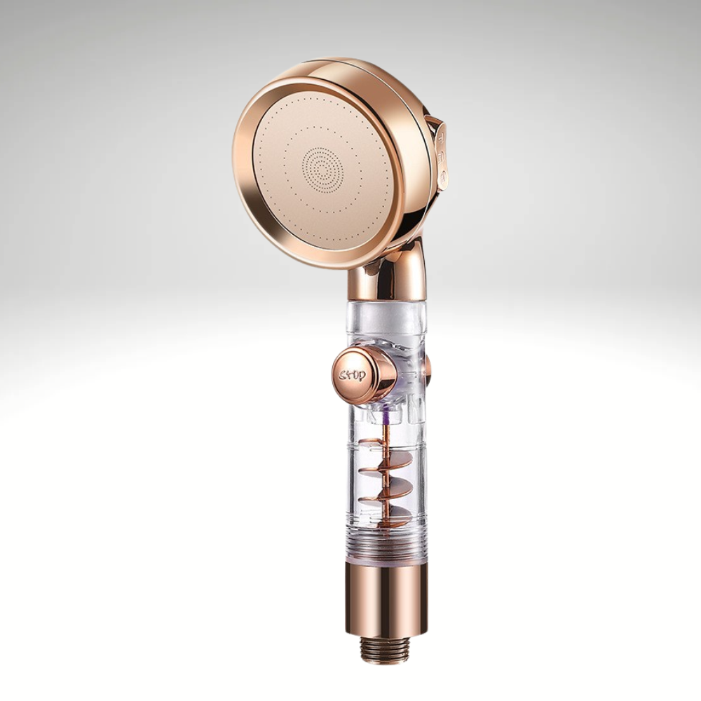 TurboShower™ – Doppelte Zyklon Duschkopf mit Hochdruck & Massage