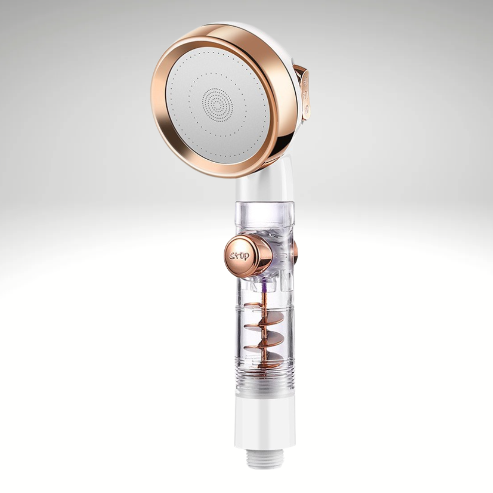 TurboShower™ – Doppelte Zyklon Duschkopf mit Hochdruck & Massage