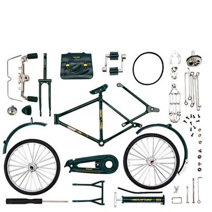 VeloCraft™ – Mini-Legierungsfahrrad als DIY Nostalgie-Bausatz