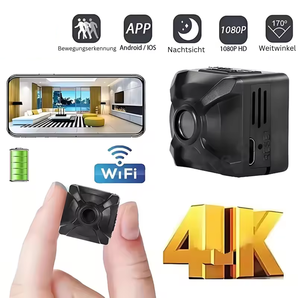 WächterCam™ IR Micro – Mini USB-Kamera mit Nachtsicht & SD-Aufnahme