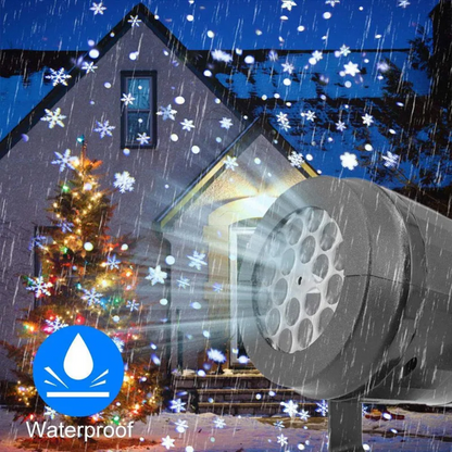 WinterGlanz™ – Schneeflocken Projektionslicht für draußen & drinnen