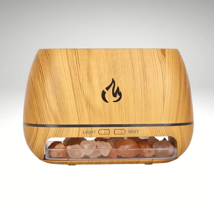 ZenGlow™ – Himalaya Salzstein Aroma Diffuser – Natürlicher Luftreiniger & Entspannungslicht