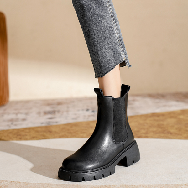 Amélia™ – Moderne & elegante Booties  aus Kunst-Wildleder