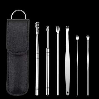 Auriklar™ Precision 6er-Set – Professionelles Ohrreinigungs-Tool mit Etui