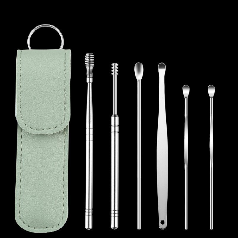 Auriklar™ Precision 6er-Set – Professionelles Ohrreinigungs-Tool mit Etui