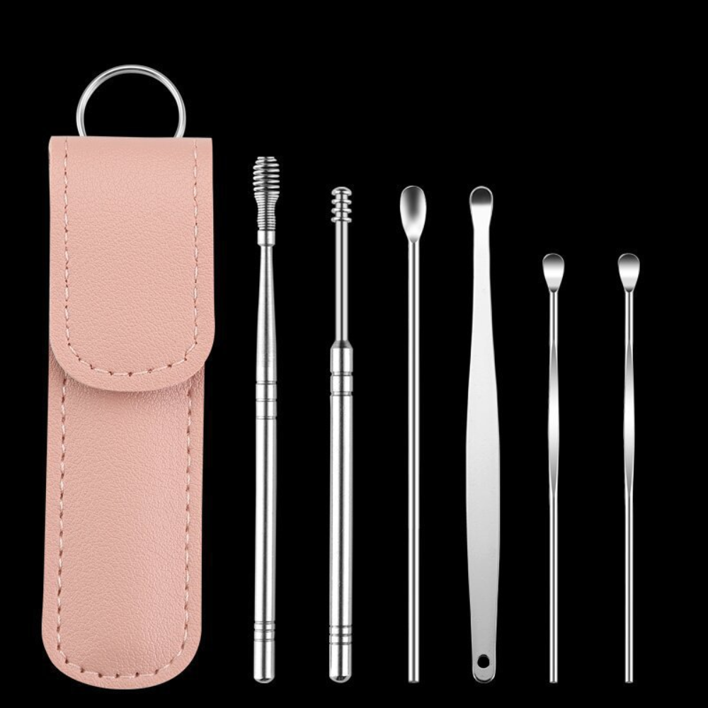 Auriklar™ Precision 6er-Set – Professionelles Ohrreinigungs-Tool mit Etui