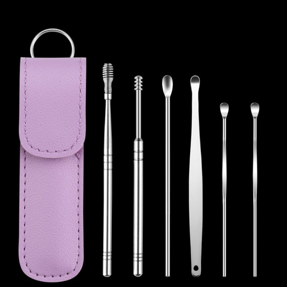 Auriklar™ Precision 6er-Set – Professionelles Ohrreinigungs-Tool mit Etui