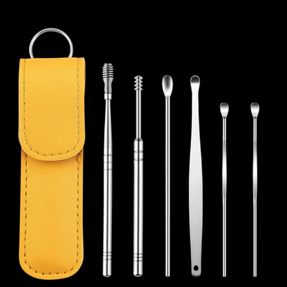 Auriklar™ Precision 6er-Set – Professionelles Ohrreinigungs-Tool mit Etui