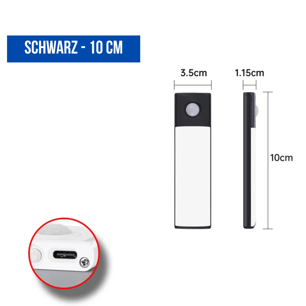 LUMION® Strip – Bewegungsmelder Lichtleiste, USB Aufladbar, Magnetisch