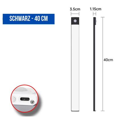 LUMION® Strip – Bewegungsmelder Lichtleiste, USB Aufladbar, Magnetisch