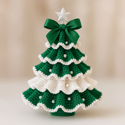 CrochetTree™ – Handgehäkelter Weihnachtsbaum für festliche Deko