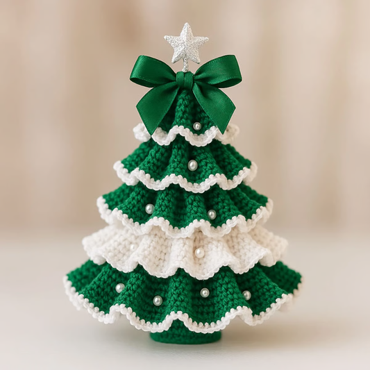 CrochetTree™ – Handgehäkelter Weihnachtsbaum für festliche Deko