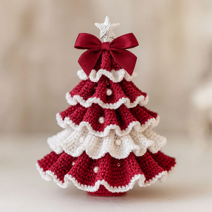 CrochetTree™ – Handgehäkelter Weihnachtsbaum für festliche Deko