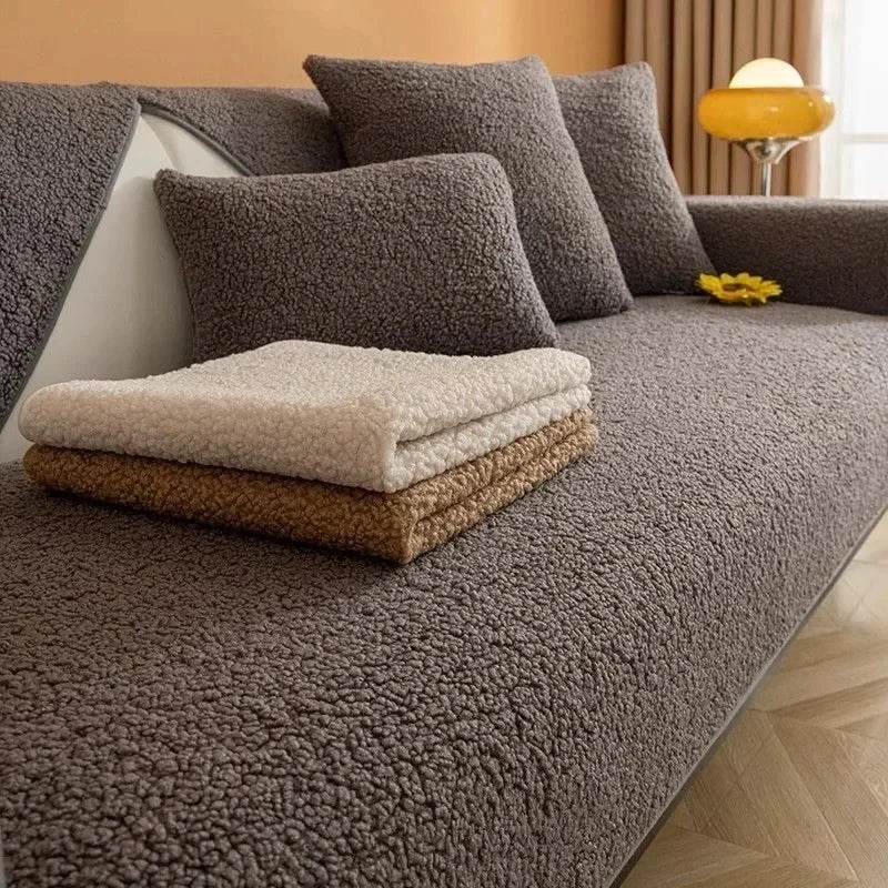 LysLoom™ Luxuriöser Bouclé Sitzbezug für Wohnzimmer & L-Form Sofa