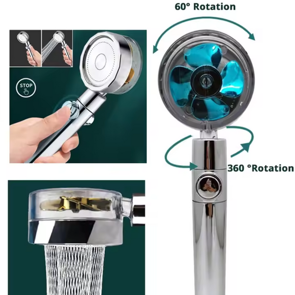 DruckDiva™ – Hochdruck Duschkopf mit Turbo-Boost & Wassersparfunktion