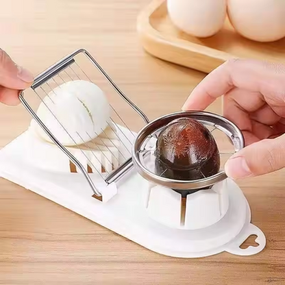 EiMeister™ – 3-in-1 Eier-Schneider für Scheiben, Spalten & Würfel