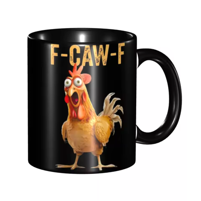 F-caw-f™ Keramiktasse – Wenn dein Kaffee lauter spricht als du