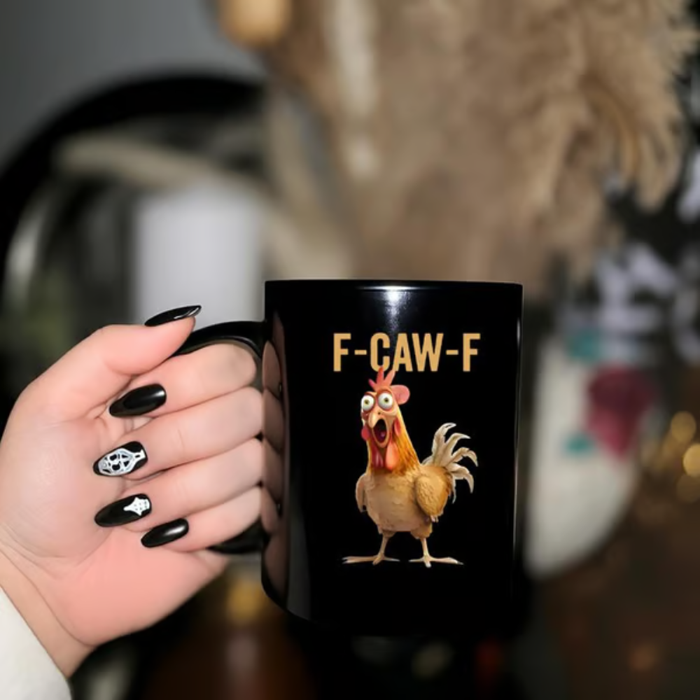 F-caw-f™ Keramiktasse – Wenn dein Kaffee lauter spricht als du