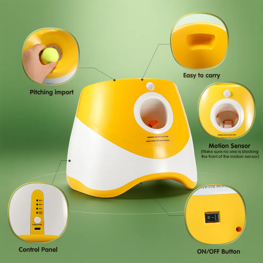 FetchPro™ – Automatischer Ballwerfer für Haustiere