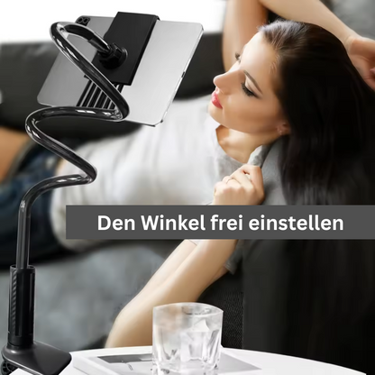FlexiHold™ – 360° Flexibler Handy- & Tablet-Halter für Bett, Sofa & Tisch