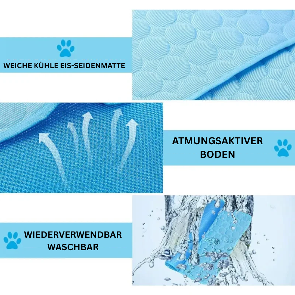 Pawrelle™ CoolMat – Selbstkühlende Haustiermatte für Hunde & Katzen (Sommeredition)