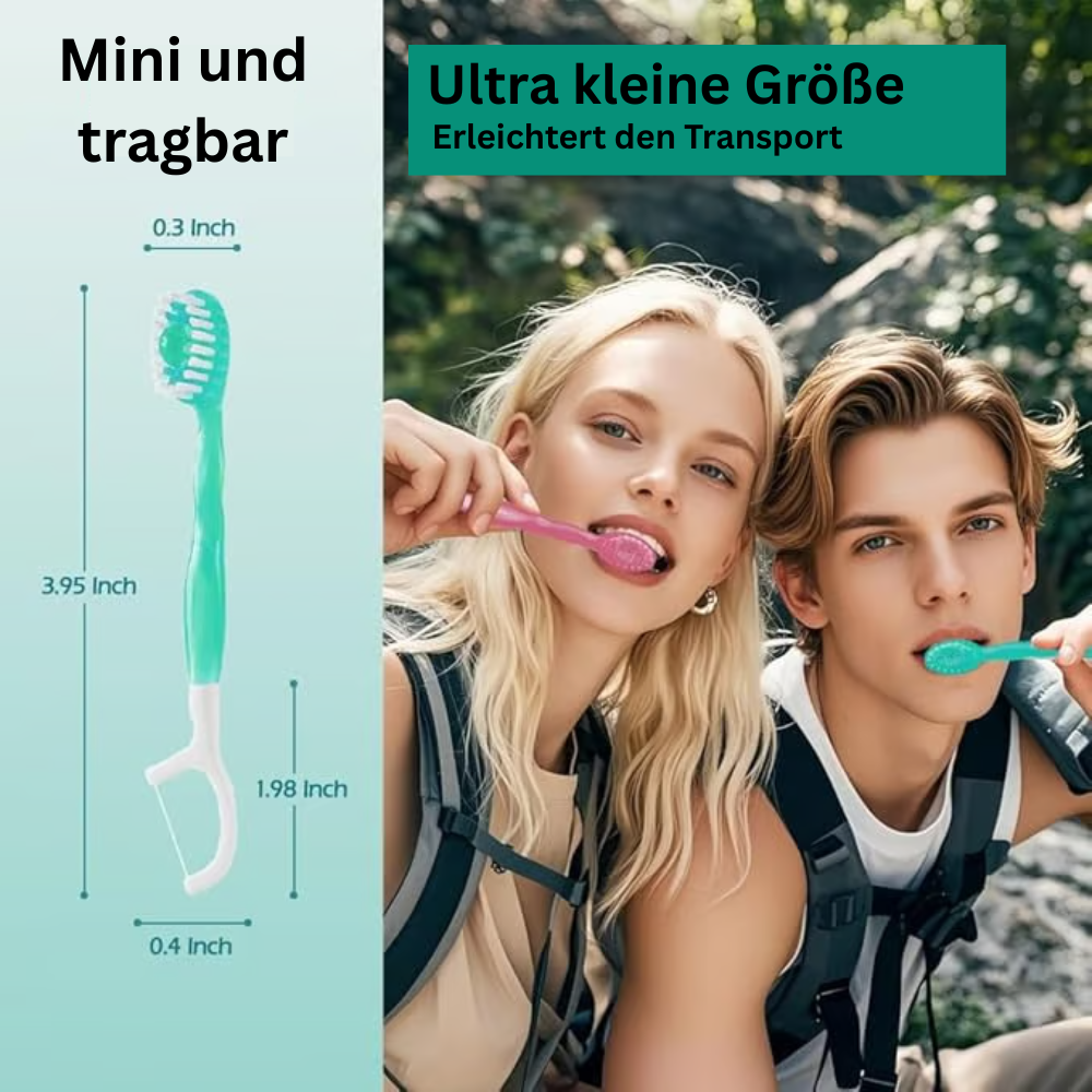 DentixGo™ 5-in-1 Set – Zahnbürste, Zahnseide & Mehr