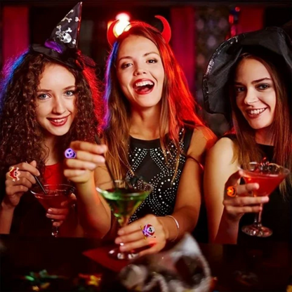 GlowFright™ – Leuchtende Halloween Ringe für Kinder & Partys, 50 Stk.