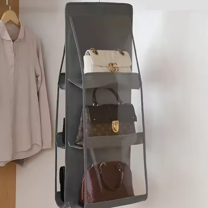 TaschenTidy™ – 6-Fach Hängeorganizer für Handtaschen & Accessoires
