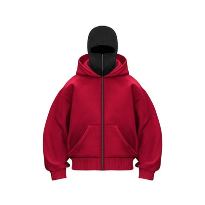 FrostGear™ Winter Hoodie mit Reißverschluss & integrierter Sturmhaube