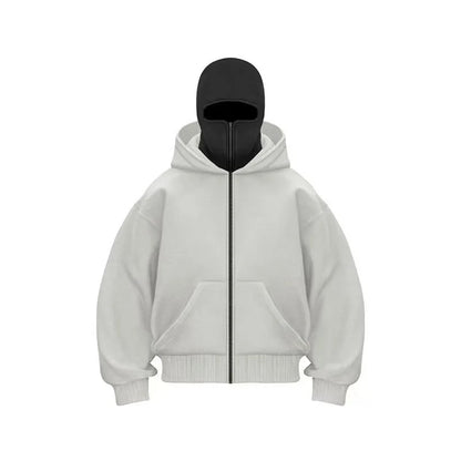 FrostGear™ Winter Hoodie mit Reißverschluss & integrierter Sturmhaube